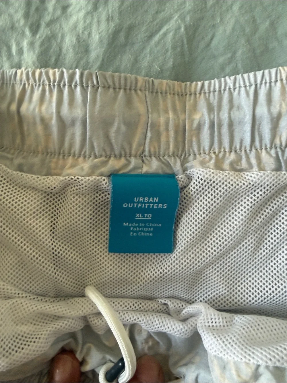 Urban Outfitters Men's Light Gray Swim Bermudas